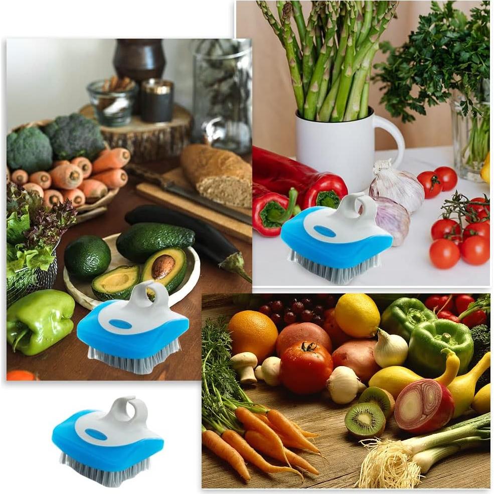 Cepillos de Verduras QUANXILXU 2 Pcs Limpiador Flexible