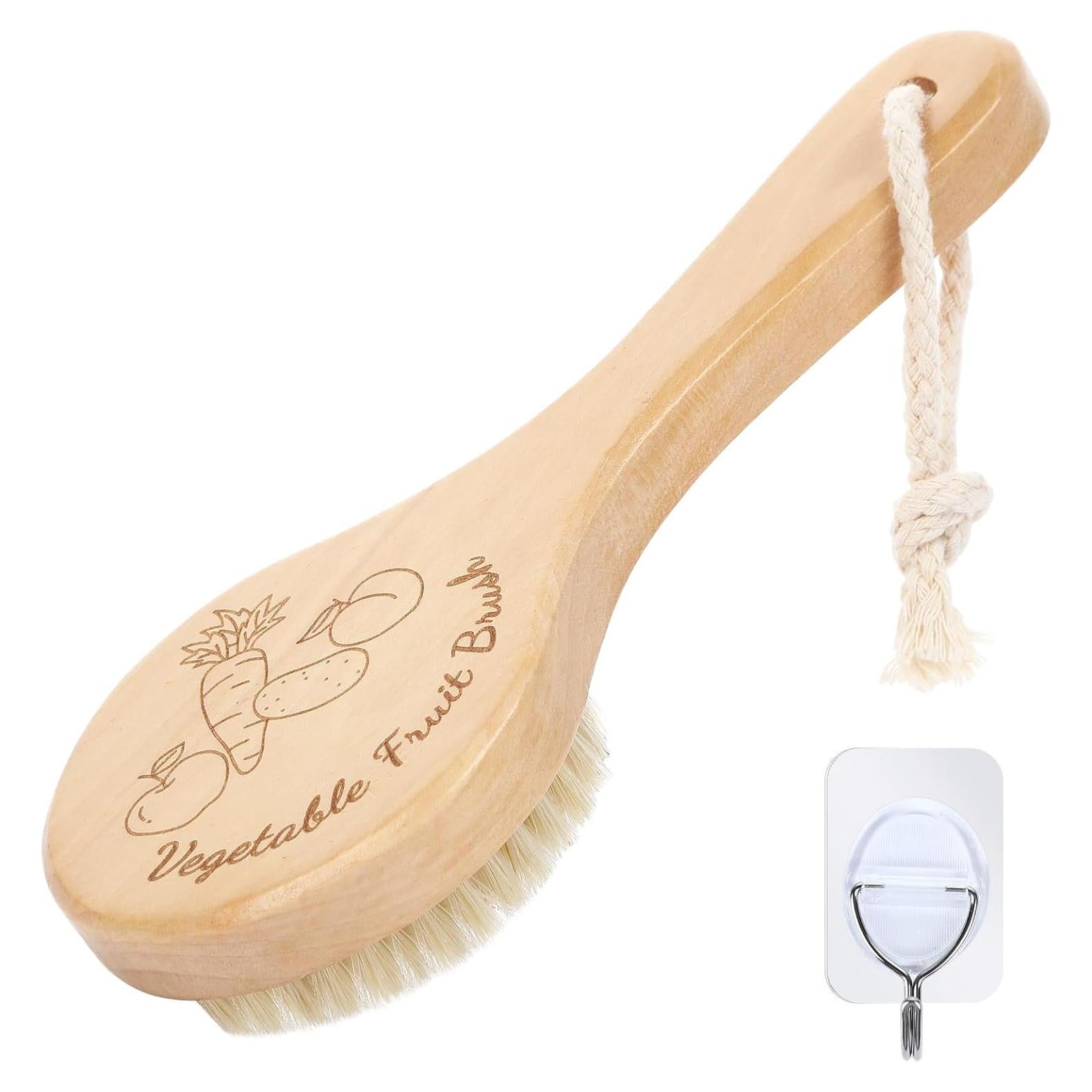 Cepillo de Verduras SEPGLITTER de Madera Natural 22.1 cm