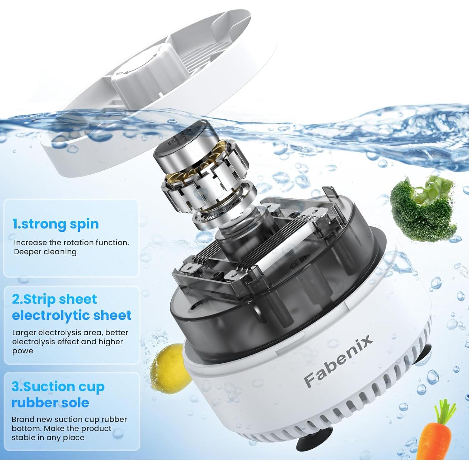 Lavadora de Frutas y Verduras Fabenix AXM223 Rotatoria 0.58 kg