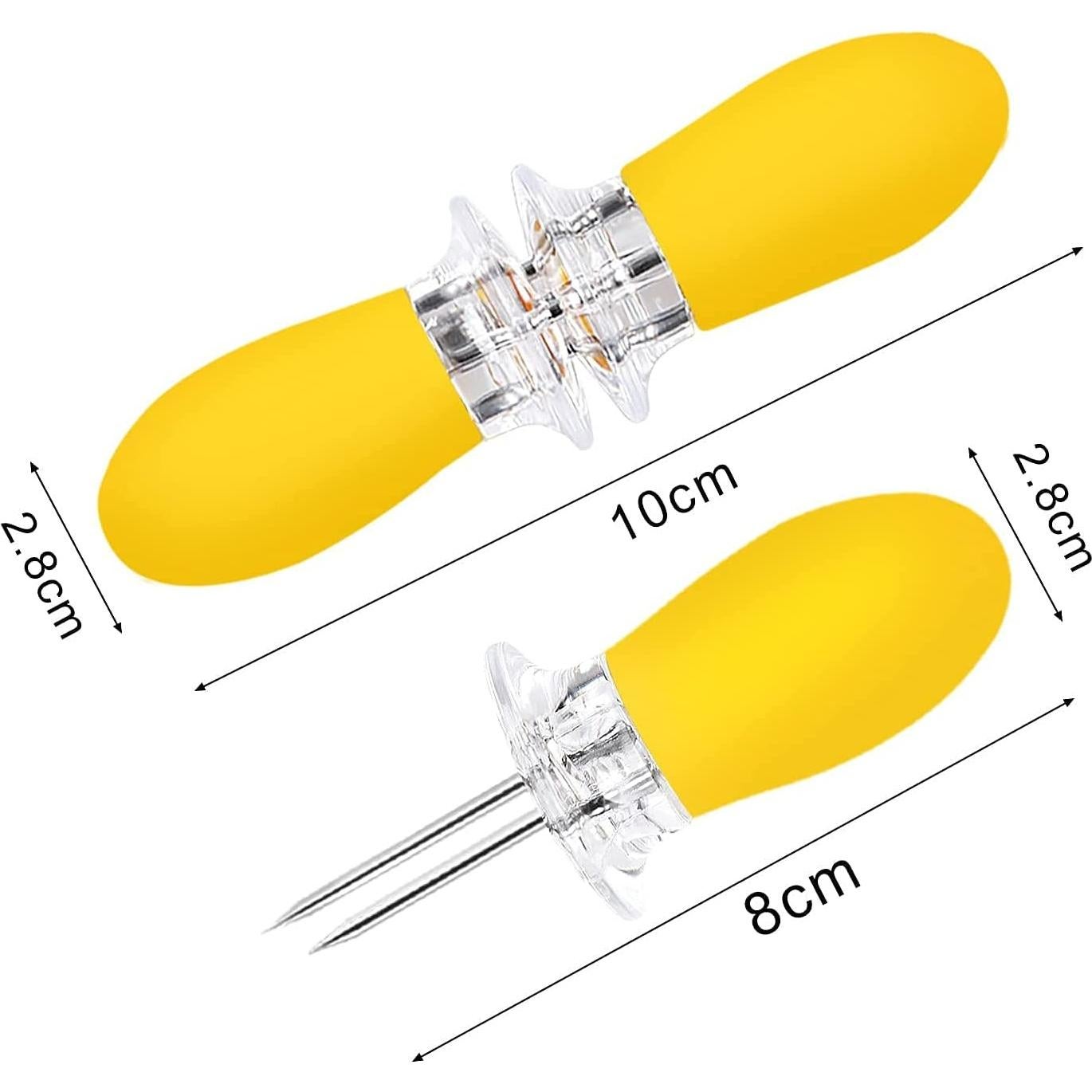 Soportes para Mazorca de Maíz AUGSUN 10 Piezas Acero Inoxidable