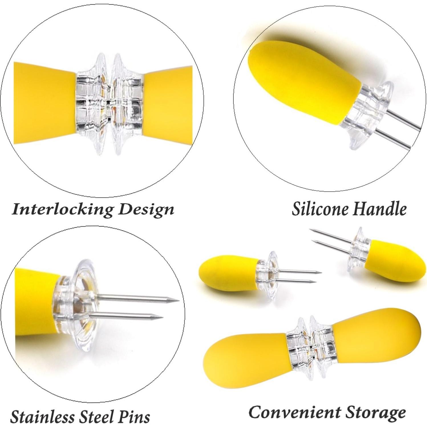 Juego de 12 Sujetadores de Maíz Cinlitek Multicolor