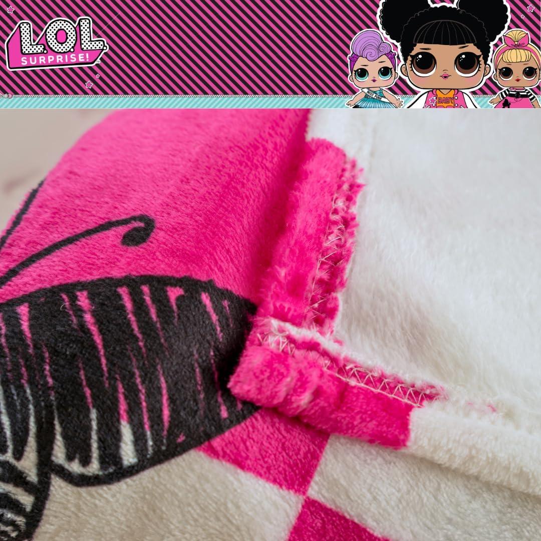 Manta de Peluche LOL Surprise! Franco 116x152 cm Suave
