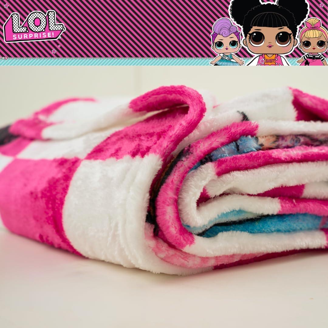 Manta de Peluche LOL Surprise! Franco 116x152 cm Suave