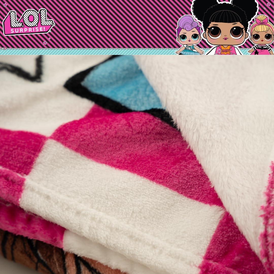 Manta de Peluche LOL Surprise! Franco 116x152 cm Suave