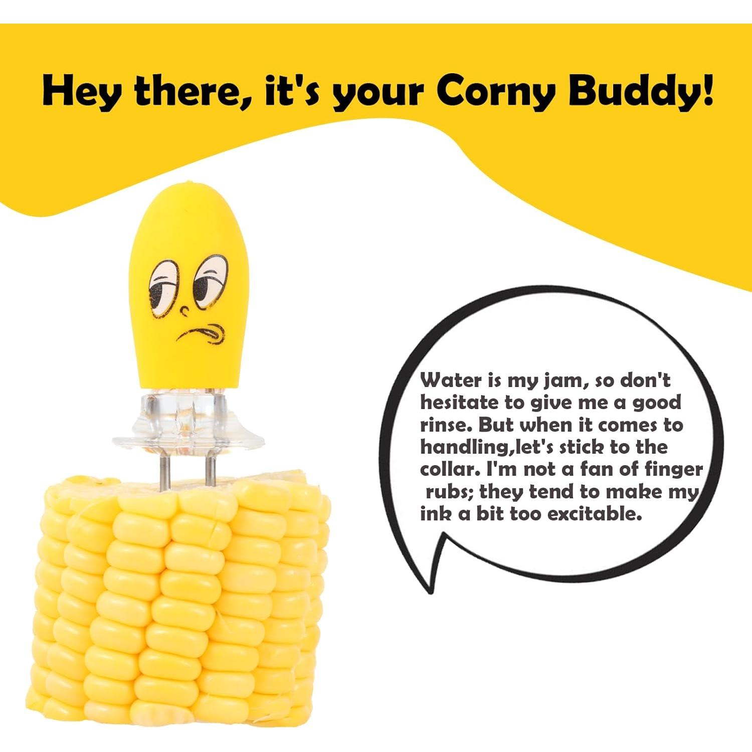 10 Sujetadores de Maíz SpringWhisper Acero Inoxidable 24.9 cm