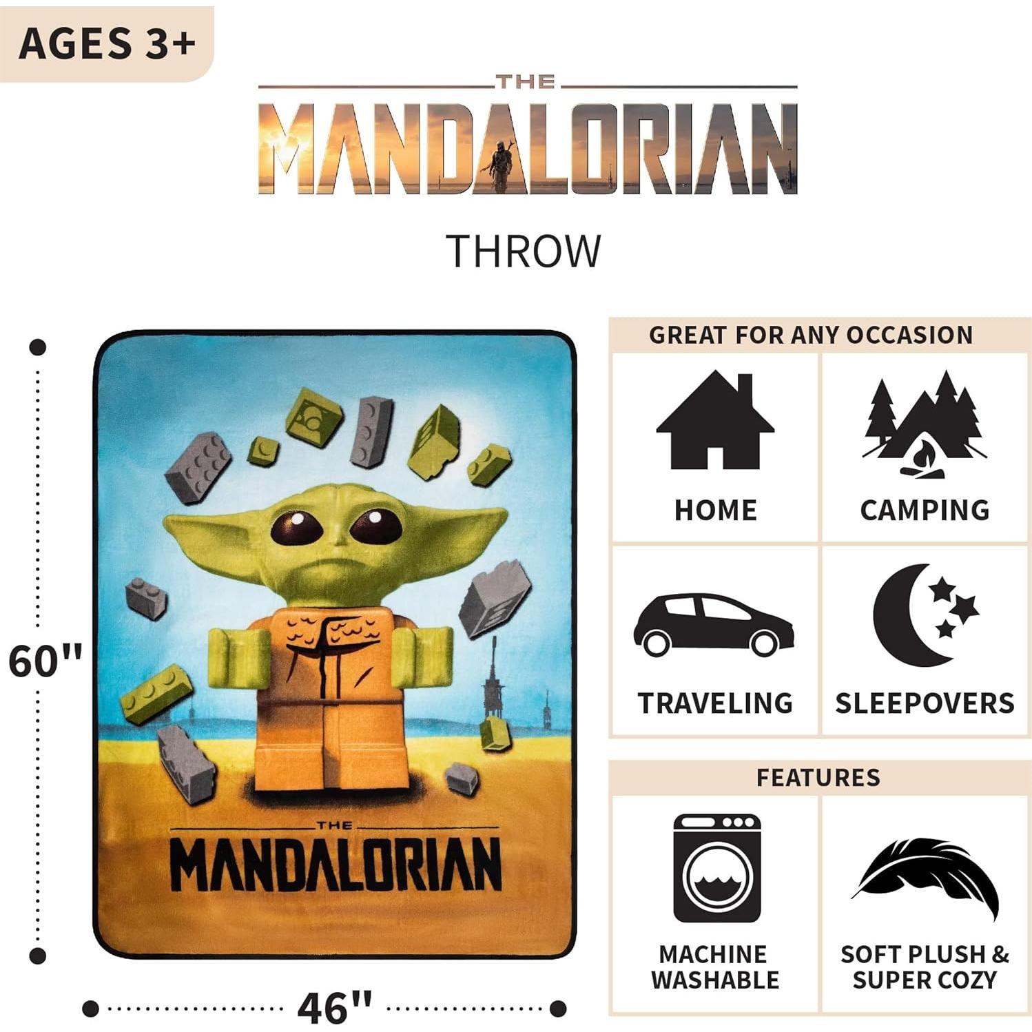 Manta Franco LEGO Star Wars Mandaloriana 116x152 cm