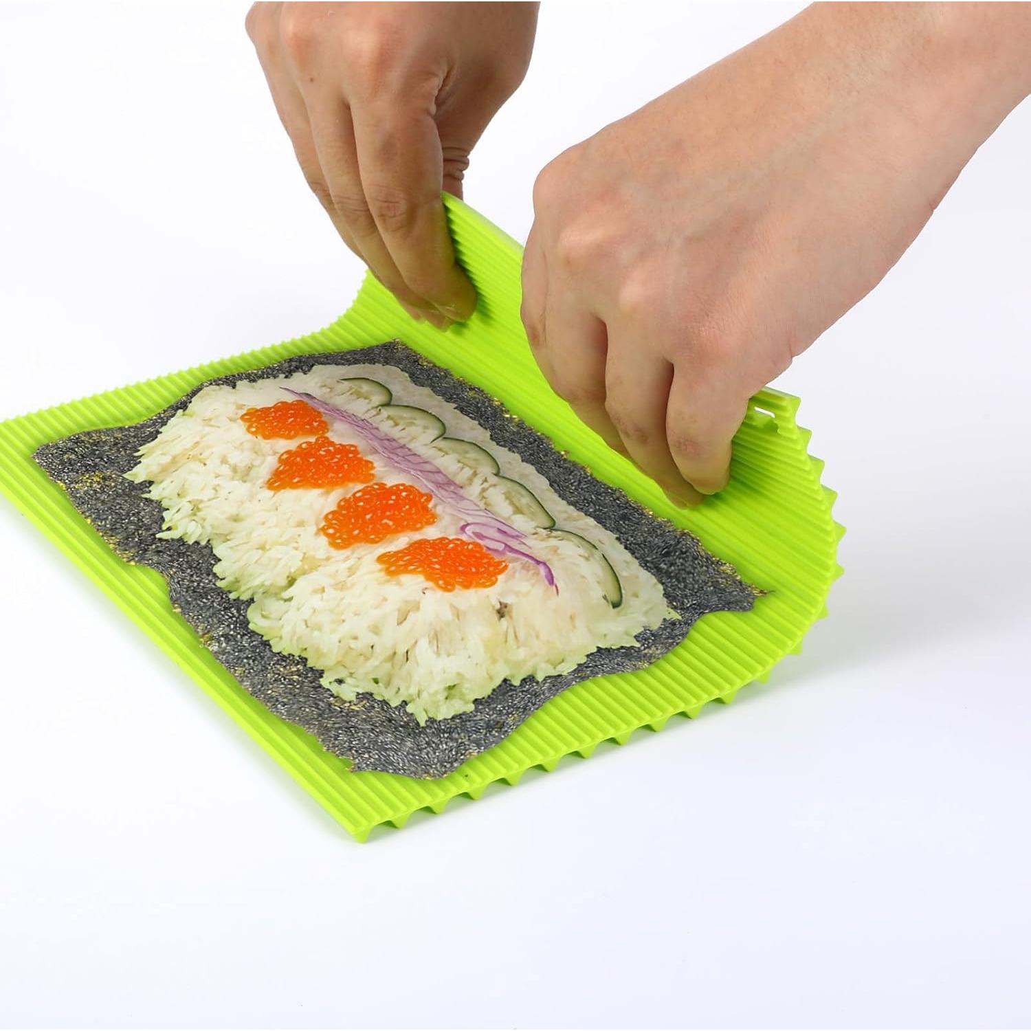 Estera de Sushi de Silicona HJZHII Antiadherente 21.8x19.8 cm