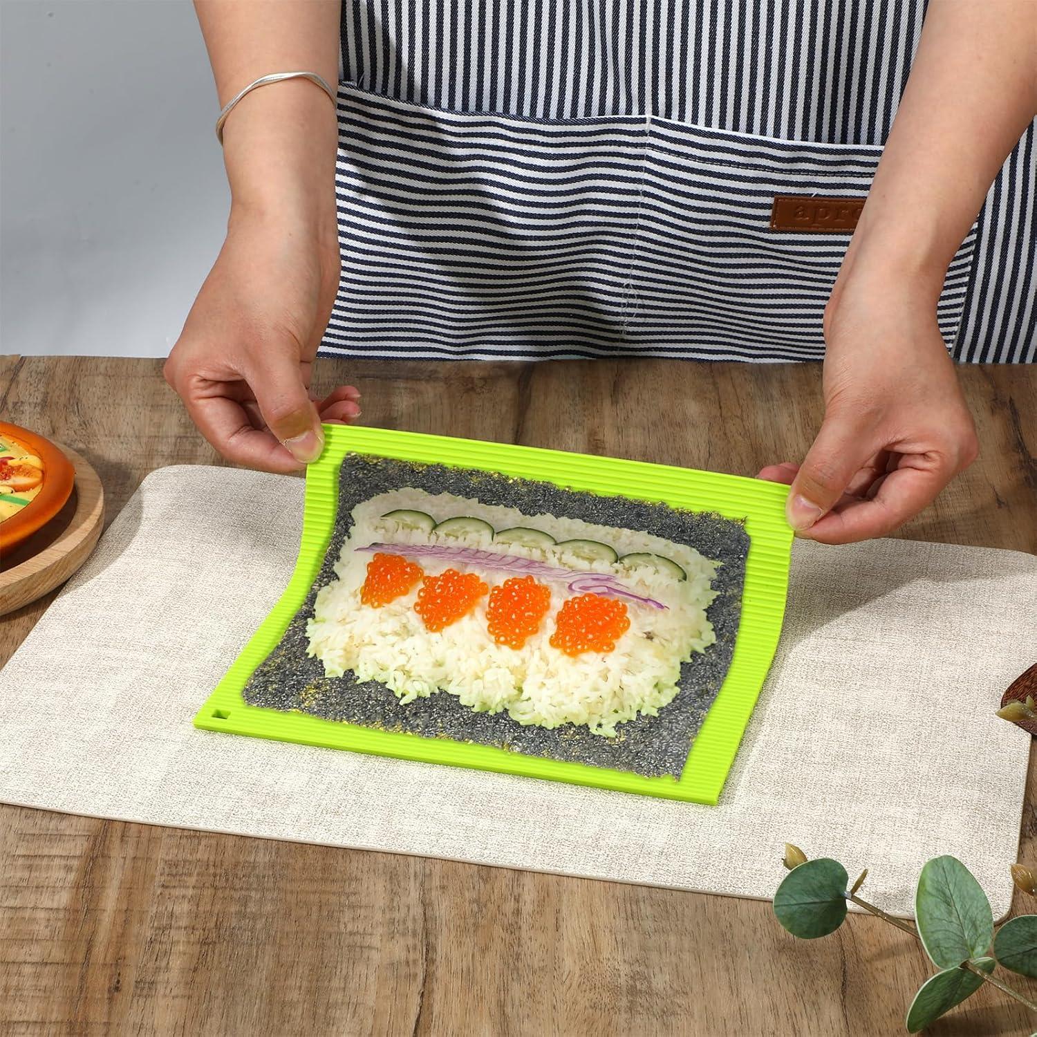 Estera de Sushi de Silicona HJZHII Antiadherente 21.8x19.8 cm