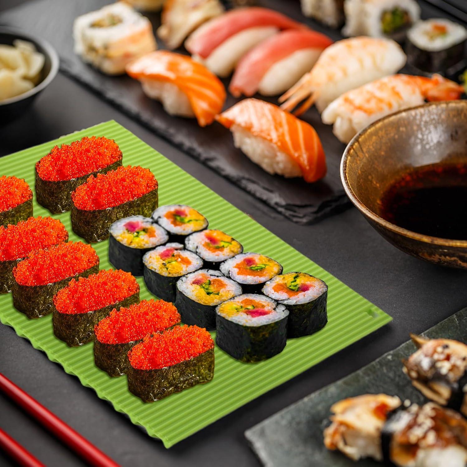 Kit de Hacer Sushi Wanmu - Alfombrilla de Silicona Reutilizable