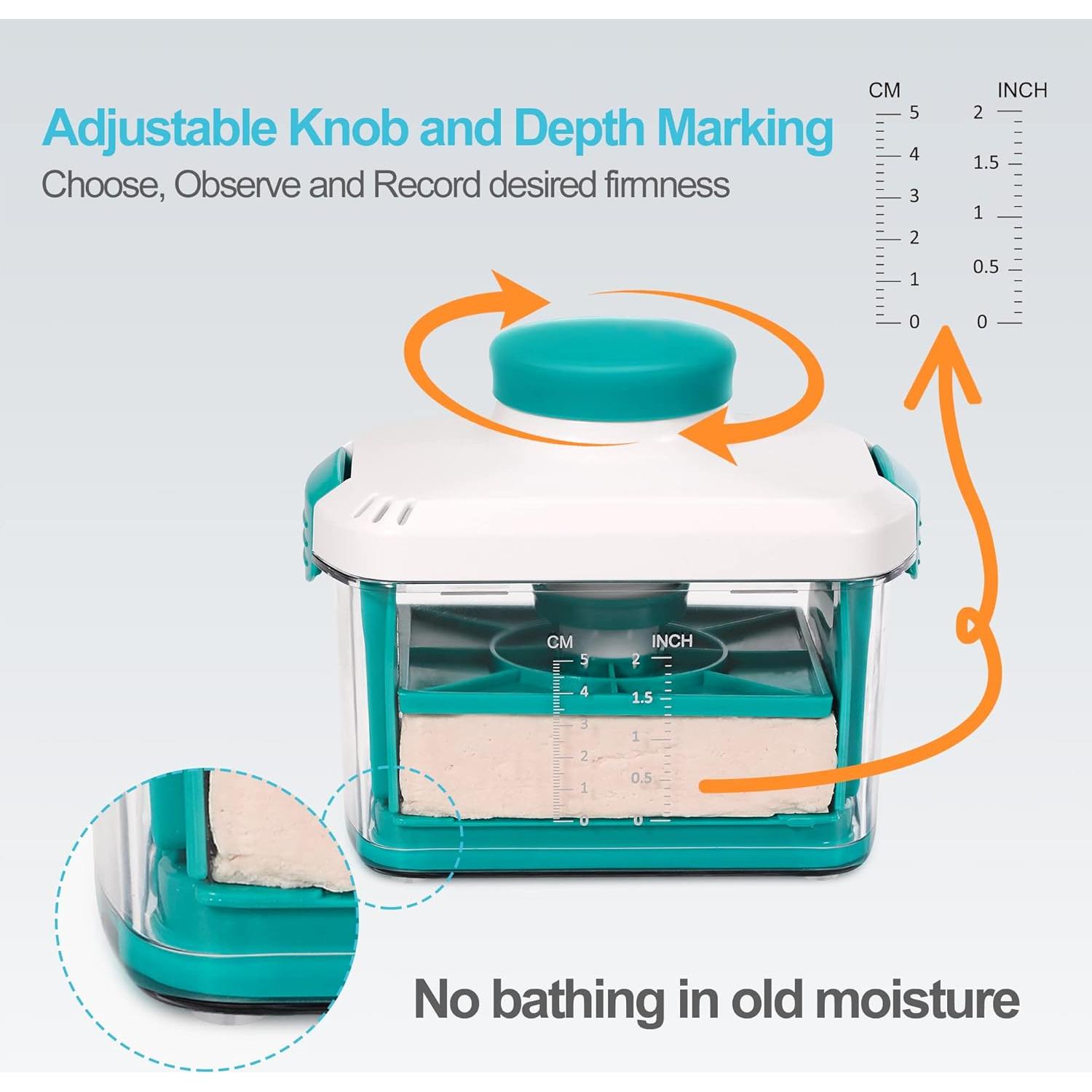 Prensa de Tofu Ajustable NOYA - Libre de BPA, 10-30 mins