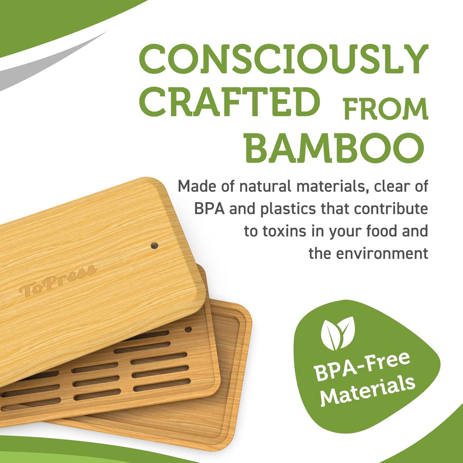 Prensa de Tofu YARKOR de Bambú con Colador y Bandeja 0.45kg