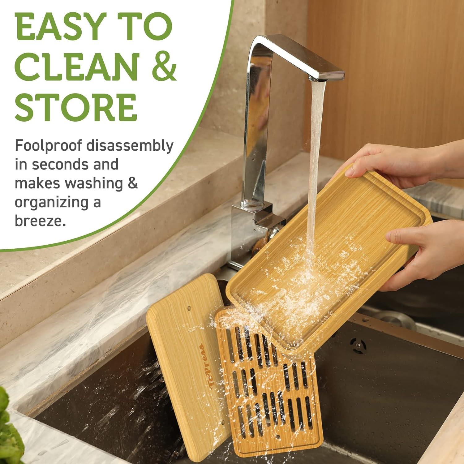 Prensa de Tofu YARKOR de Bambú con Colador y Bandeja 0.45kg