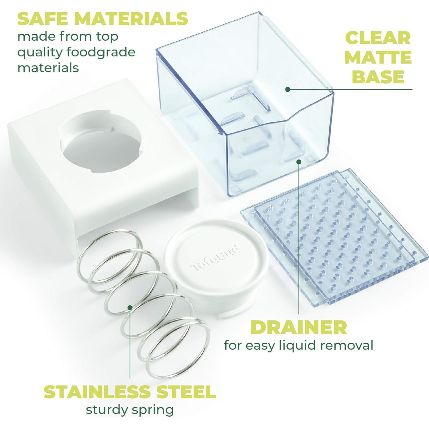 Prensa de Tofu TofuBud - Drenador Extraíble, 396g, 2 Niveles