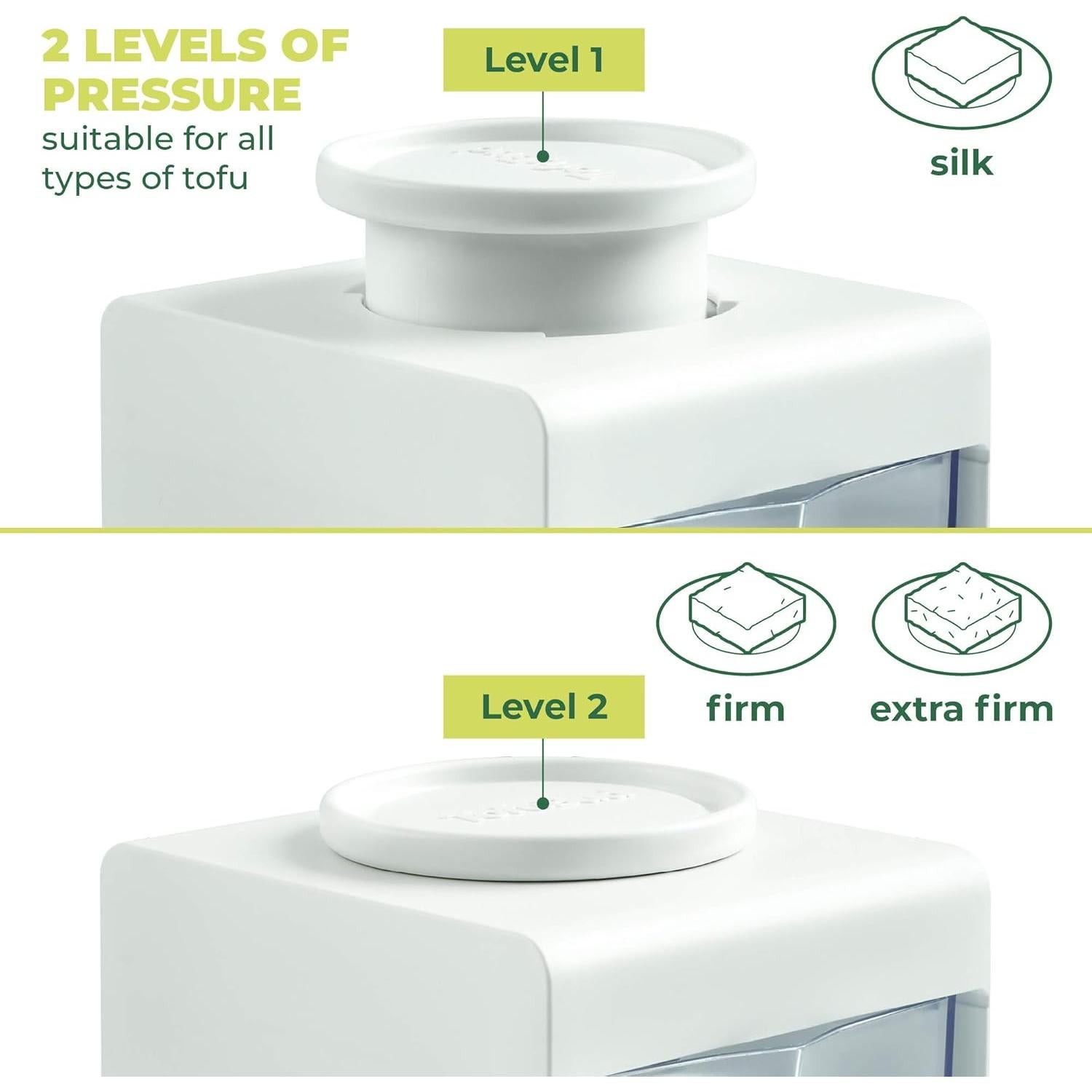 Prensa de Tofu TofuBud - Drenador Extraíble, 396g, 2 Niveles