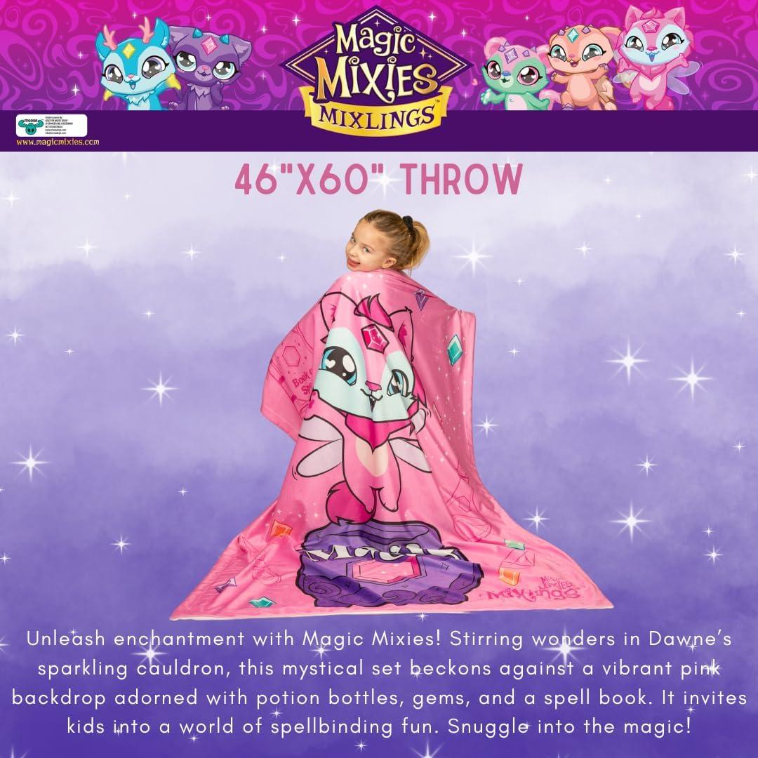 Throw Magic Mixies Franco 116x152 cm Suave y Colorido