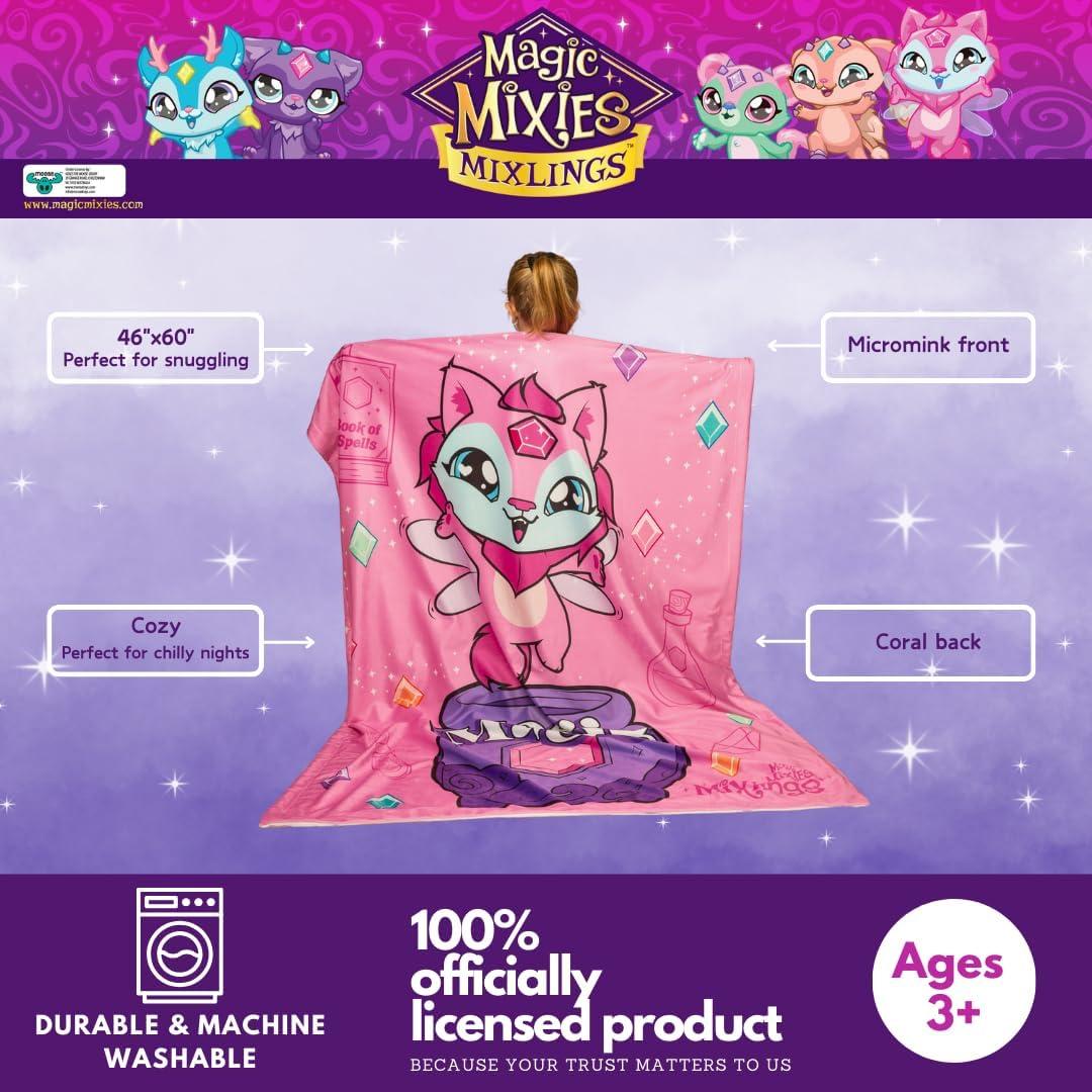 Throw Magic Mixies Franco 116x152 cm Suave y Colorido