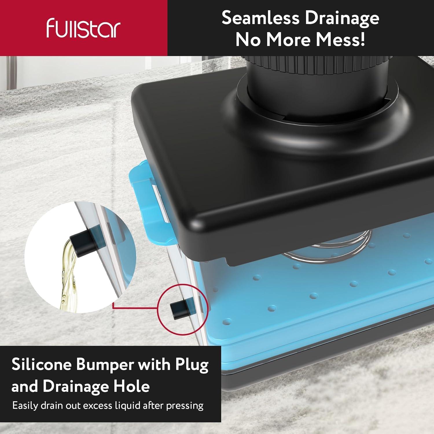 Prensa y Cortador de Tofu 2-en-1 Fullstar, Apto Lavavajillas