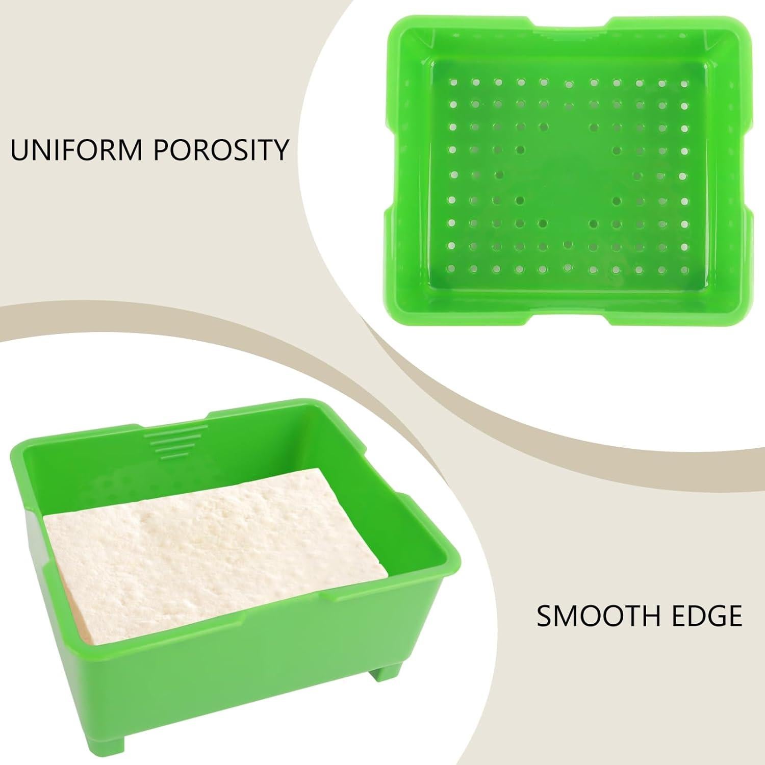 Prensa de Tofu YOLCAR, Compacta y Fácil de Usar, 16.5x14.5 cm