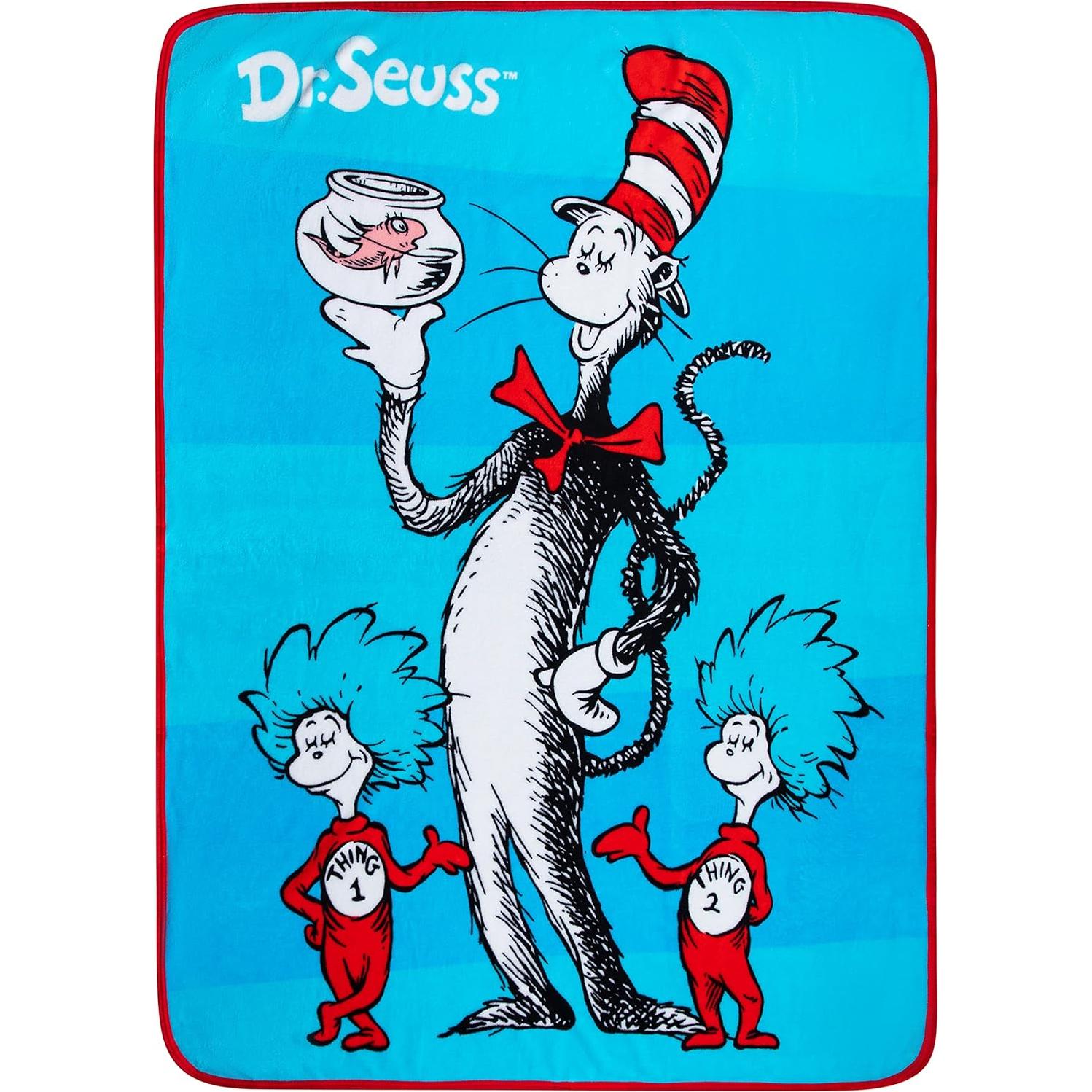Manta Franco Kids Dr Seuss 116x152 cm Suave Micro Raschel