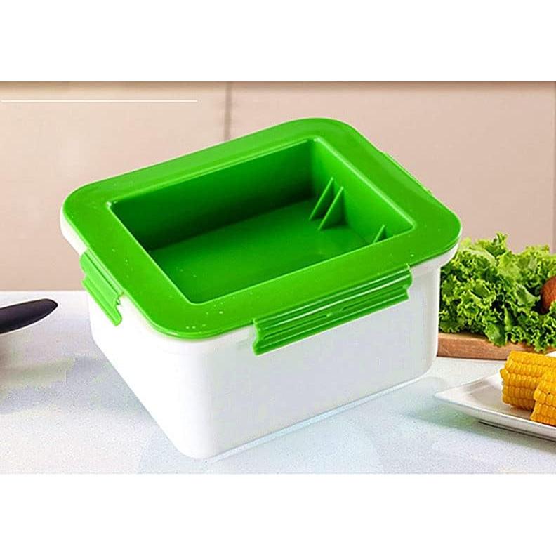 Molde Prensar Tofu NIWWIN Verde 320g Drenaje Fácil Cocina