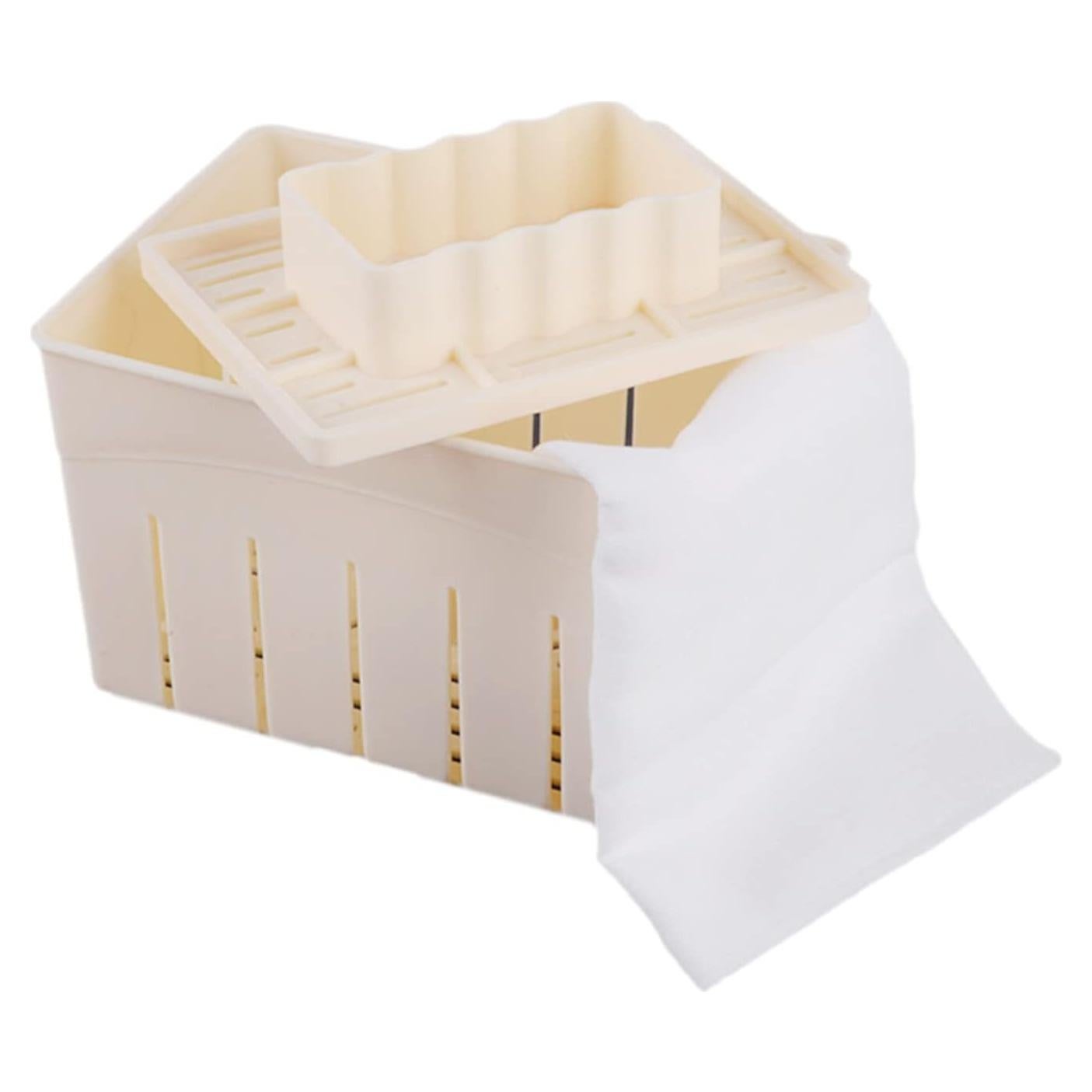 Prensa de Tofu Casera Mangocore + Paño de Queso Reutilizable