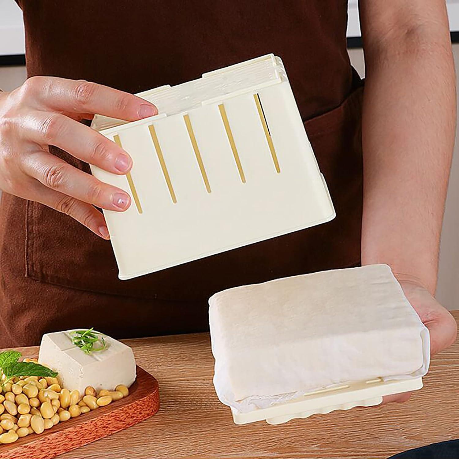 Prensa de Tofu Casera Mangocore + Paño de Queso Reutilizable