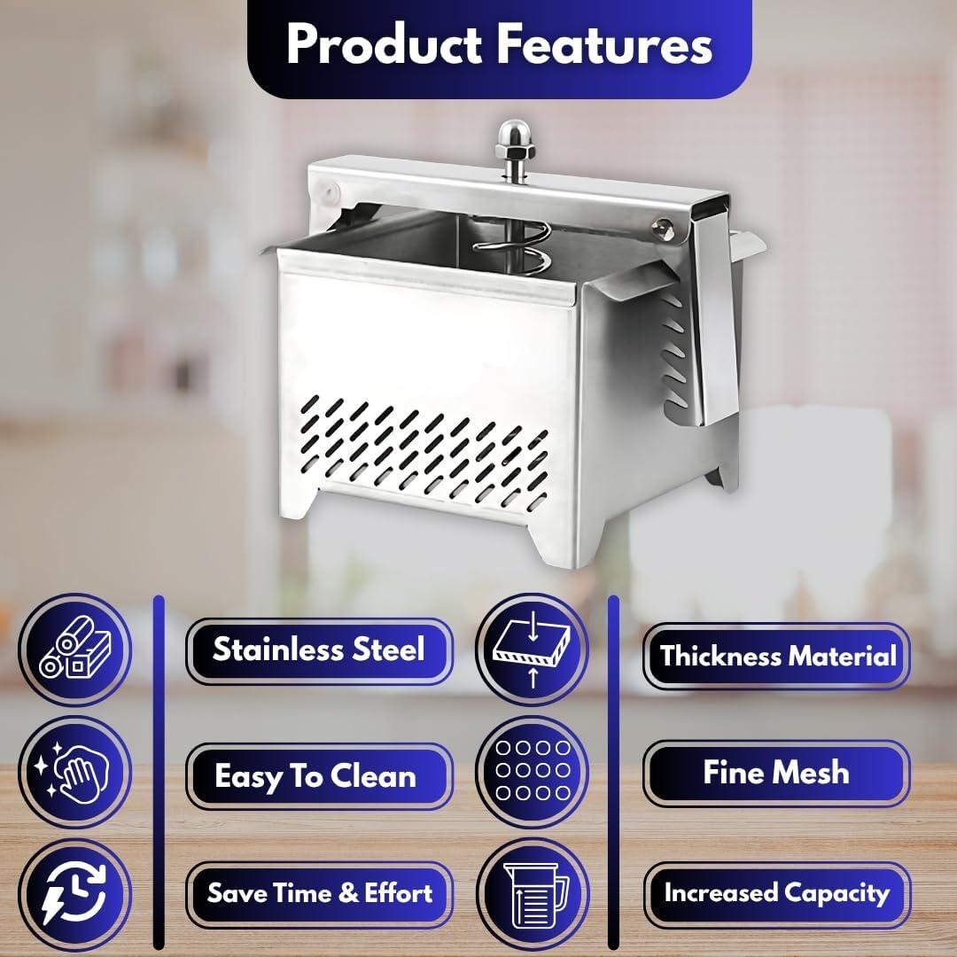 Prensa de Tofu BABRI - Acero Inoxidable 304, 0.68 kg, Apta Lavavajillas