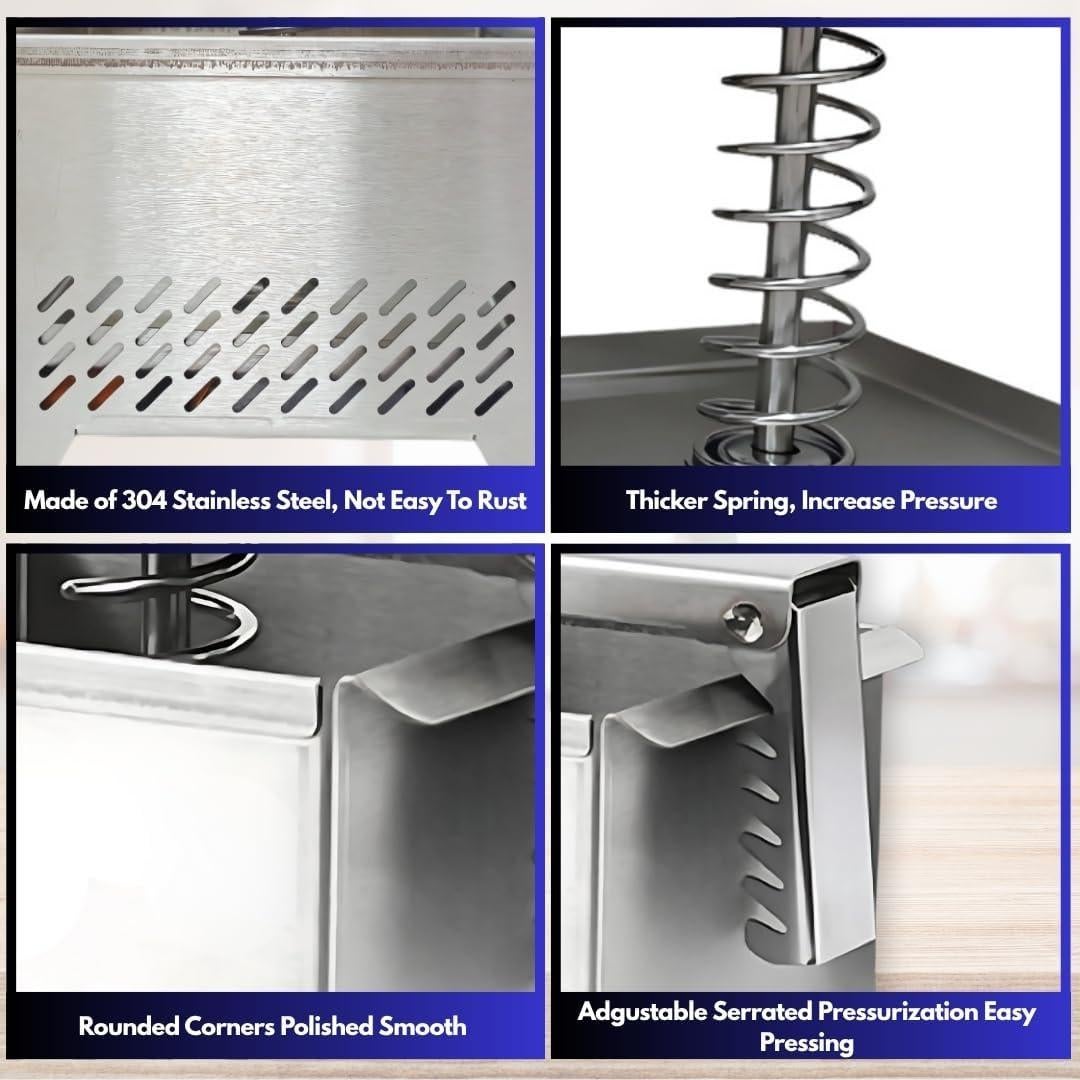 Prensa de Tofu BABRI - Acero Inoxidable 304, 0.68 kg, Apta Lavavajillas