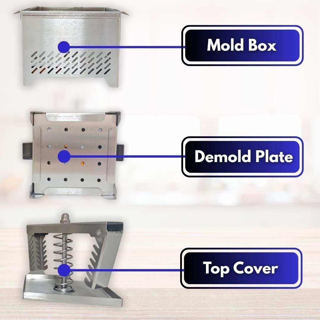 Prensa de Tofu BABRI - Acero Inoxidable 304, 0.68 kg, Apta Lavavajillas