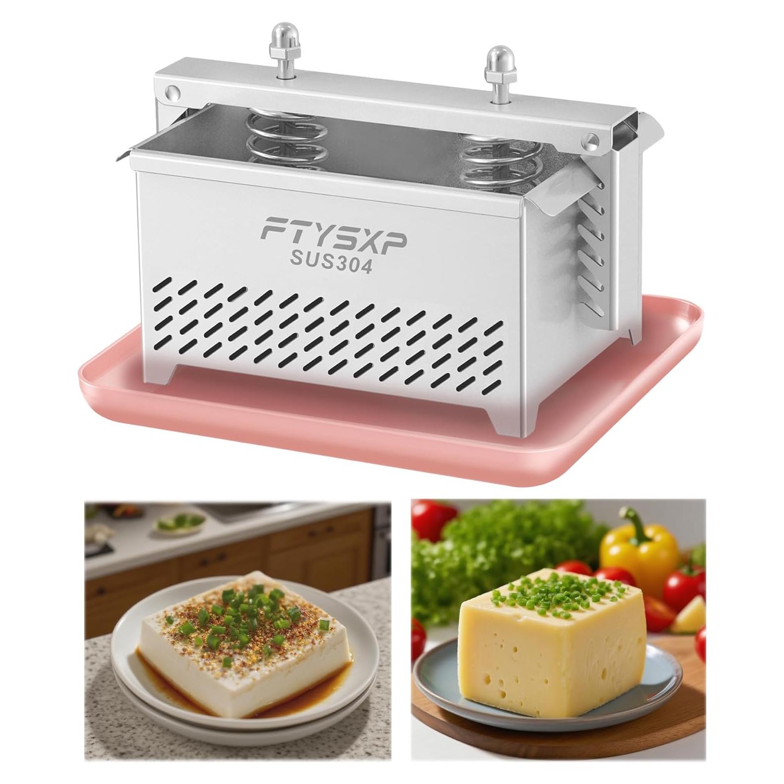 Prensa de Tofu Acero Inoxidable 304 FTYSXP 16x12x10 cm
