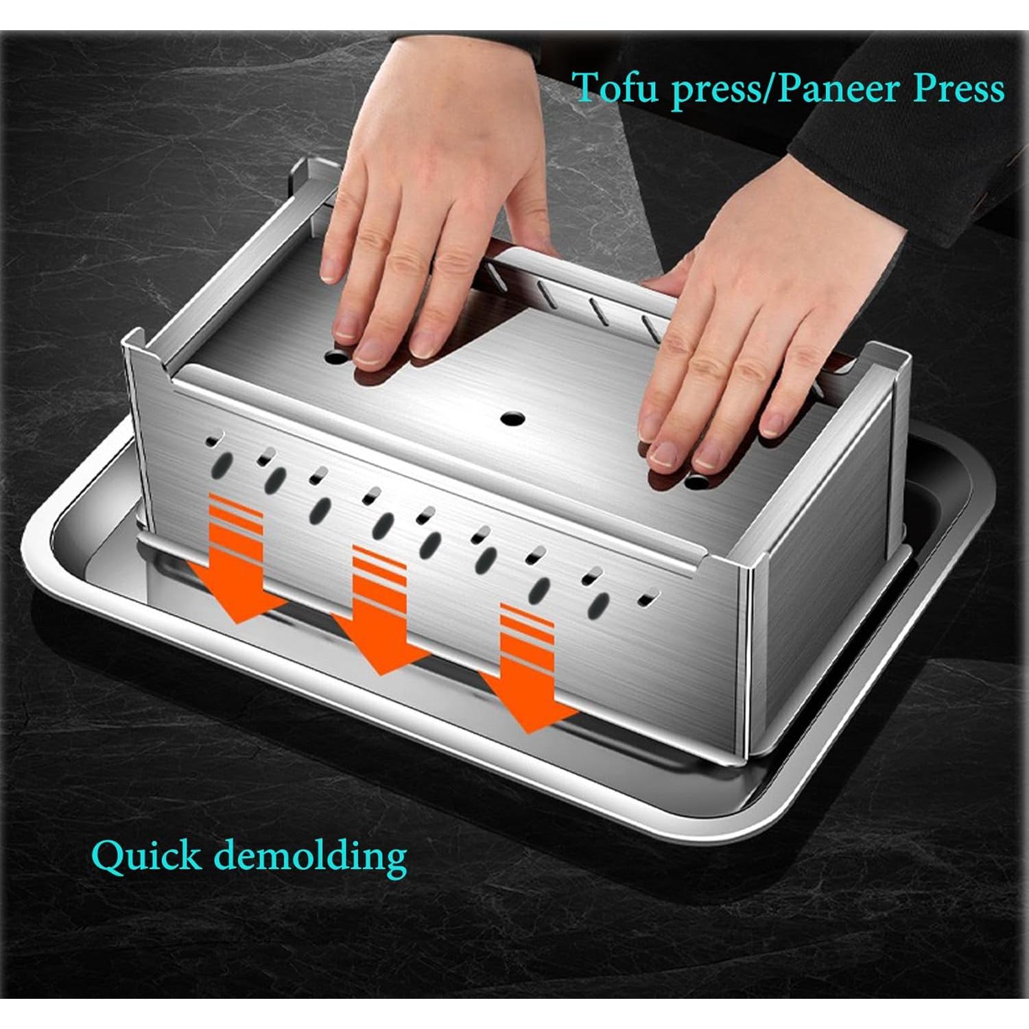 Prensa de Tofu Acero Inoxidable 304 FTYSXP 16x12x10 cm