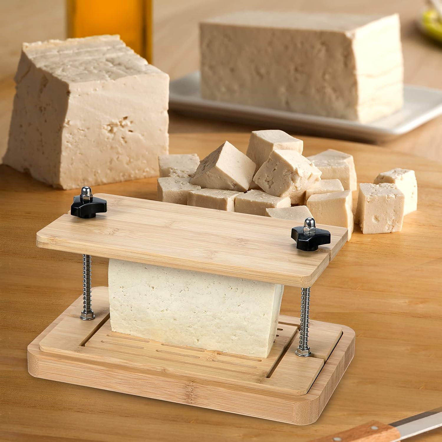 Prensa de Tofu de Bambú YUESHICO 3 Capas con Colador