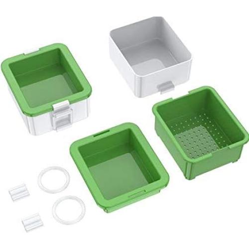 Prensa de Tofu QBB - Plástico Verde, 439g, Fácil Uso