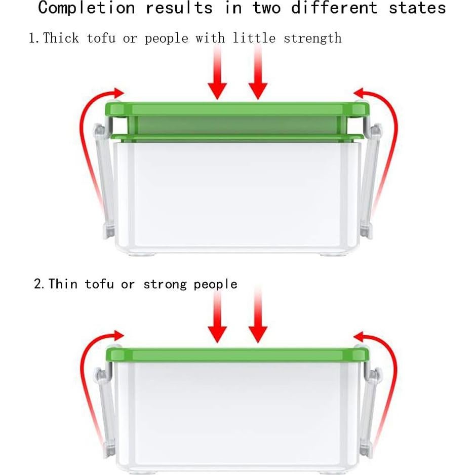 Prensa de Tofu QBB - Plástico Verde, 439g, Fácil Uso