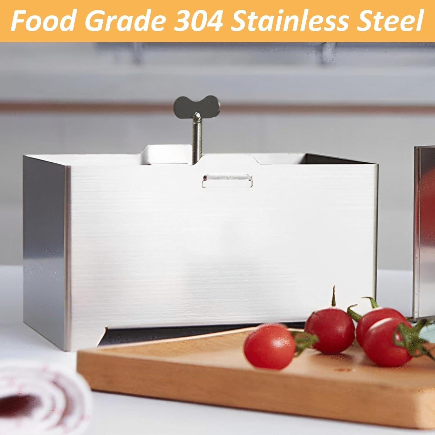 Prensa de Tofu QTLCOHD Acero Inoxidable 16x12x9 cm Libre BPA