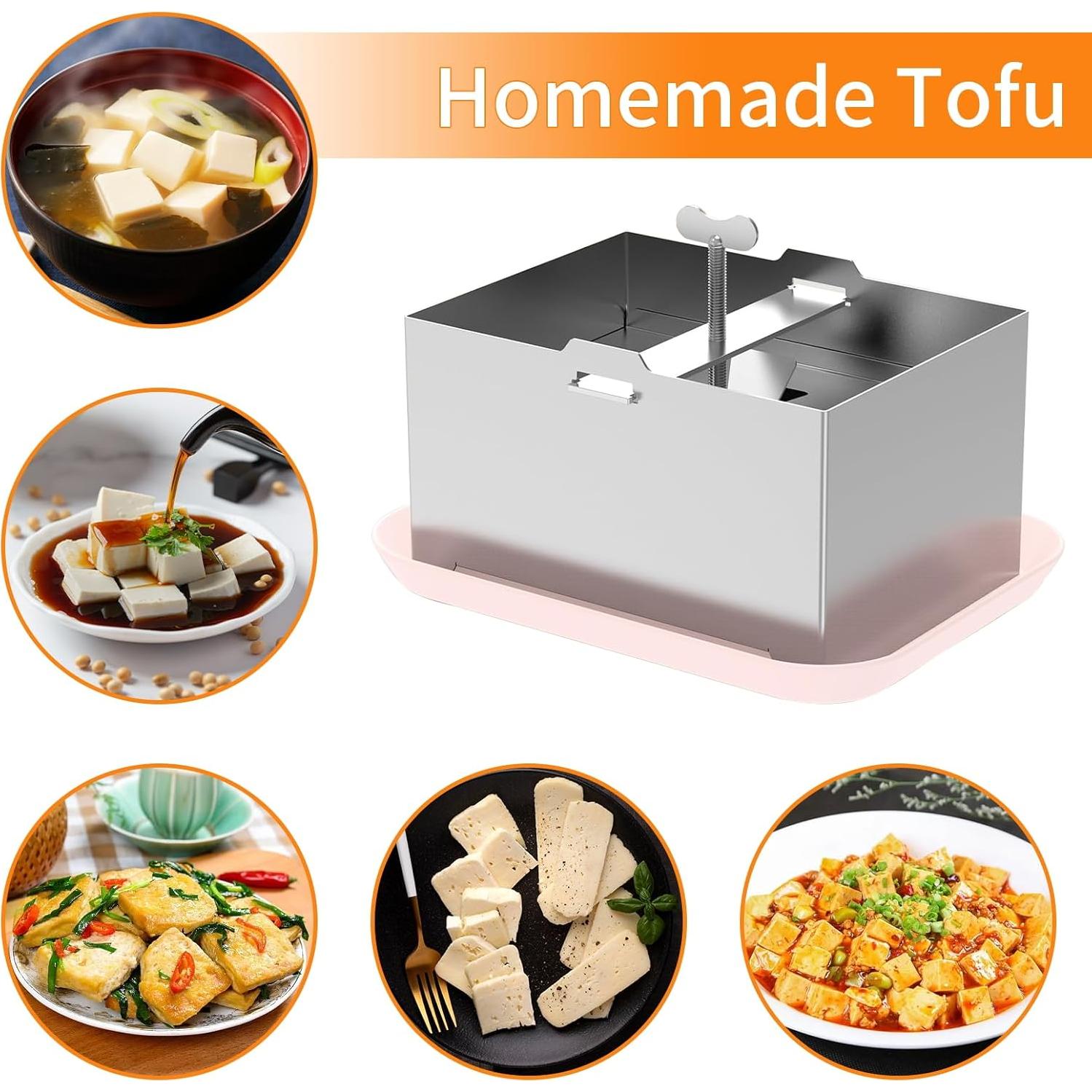 Prensa de Tofu JUSTHERE de Acero Inoxidable 304 para 0.91 kg