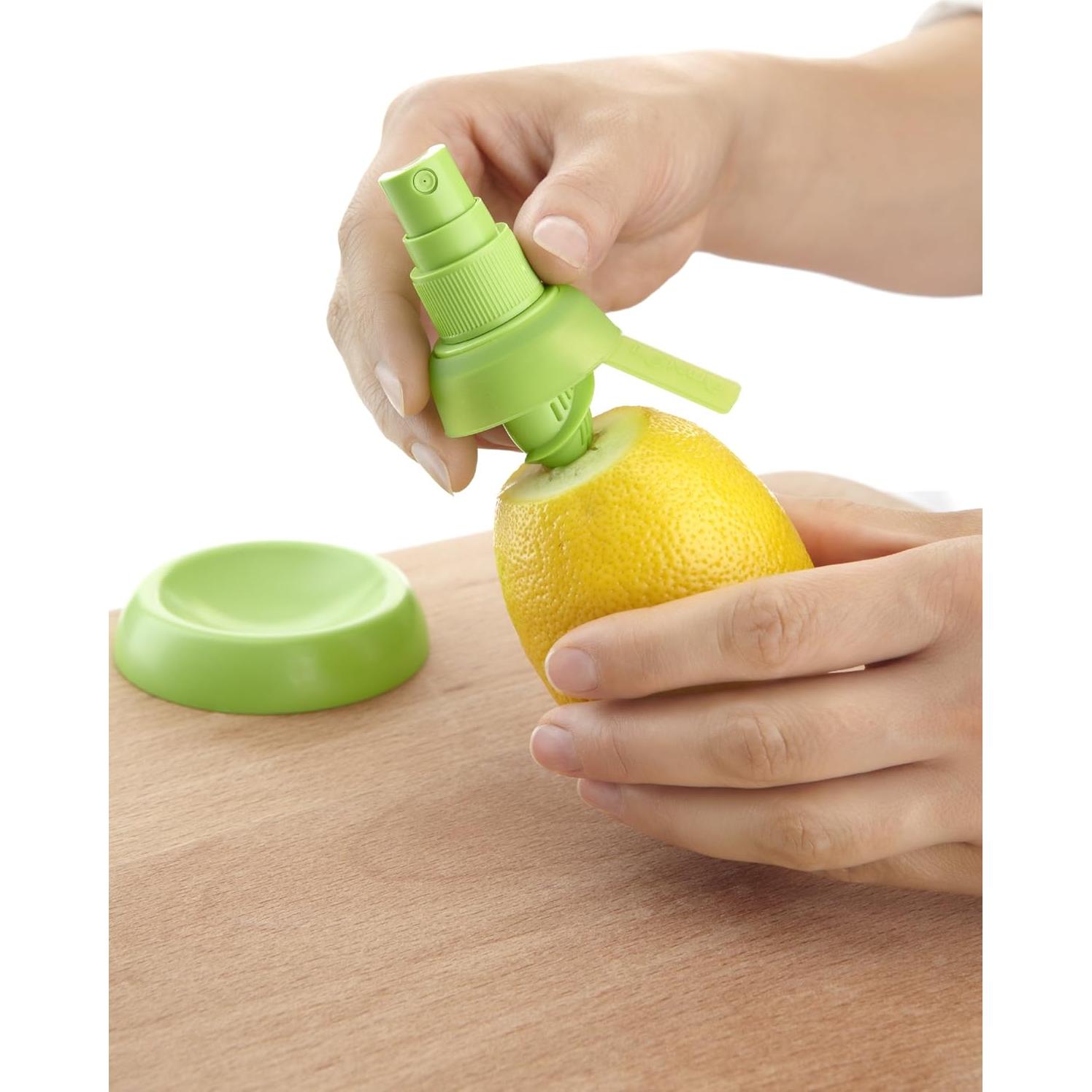 Spray de Cítricos Lekué, Pack de 2, Verde y Amarillo