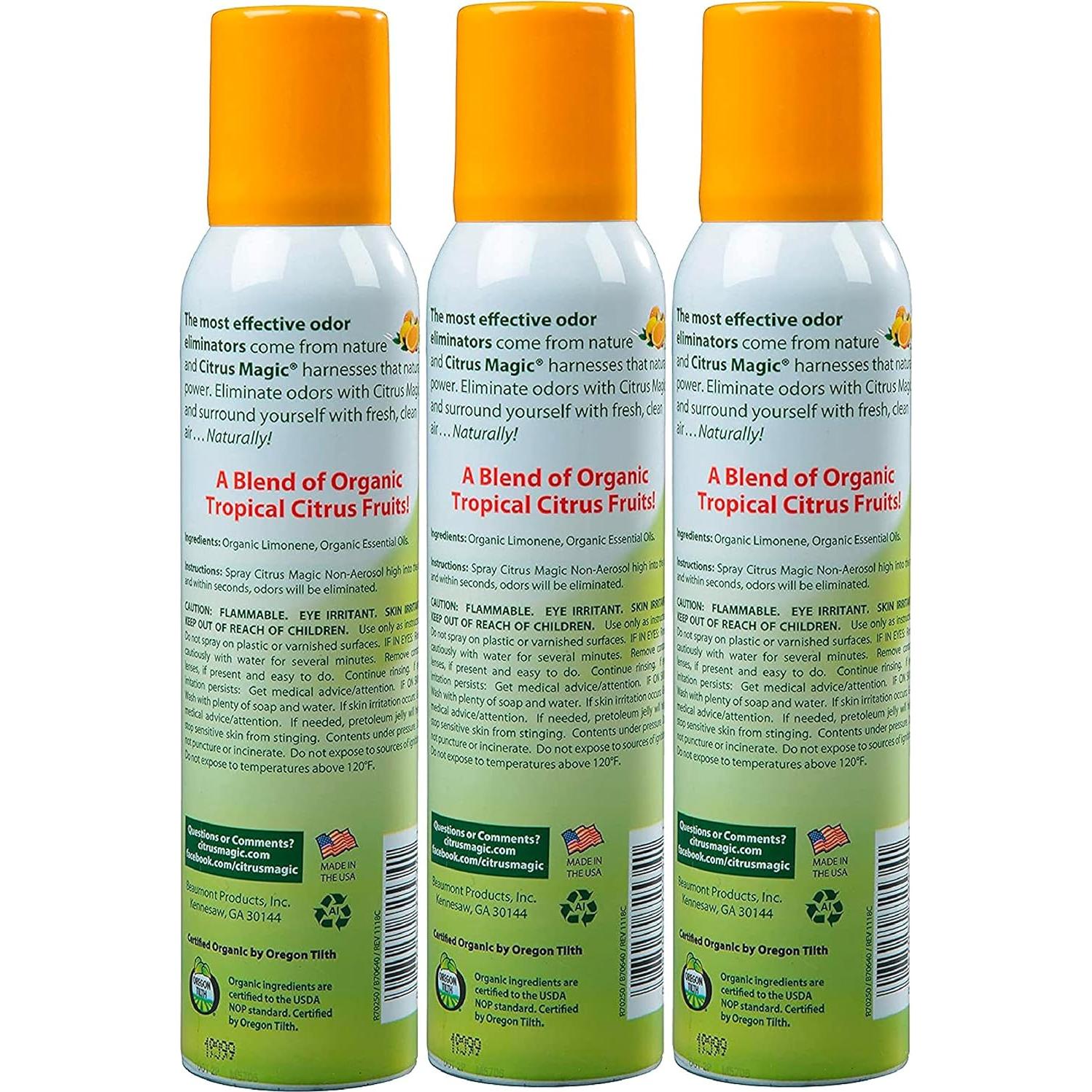 Desodorante Natural Orgánico Citrus Magic Naranja 3x85g