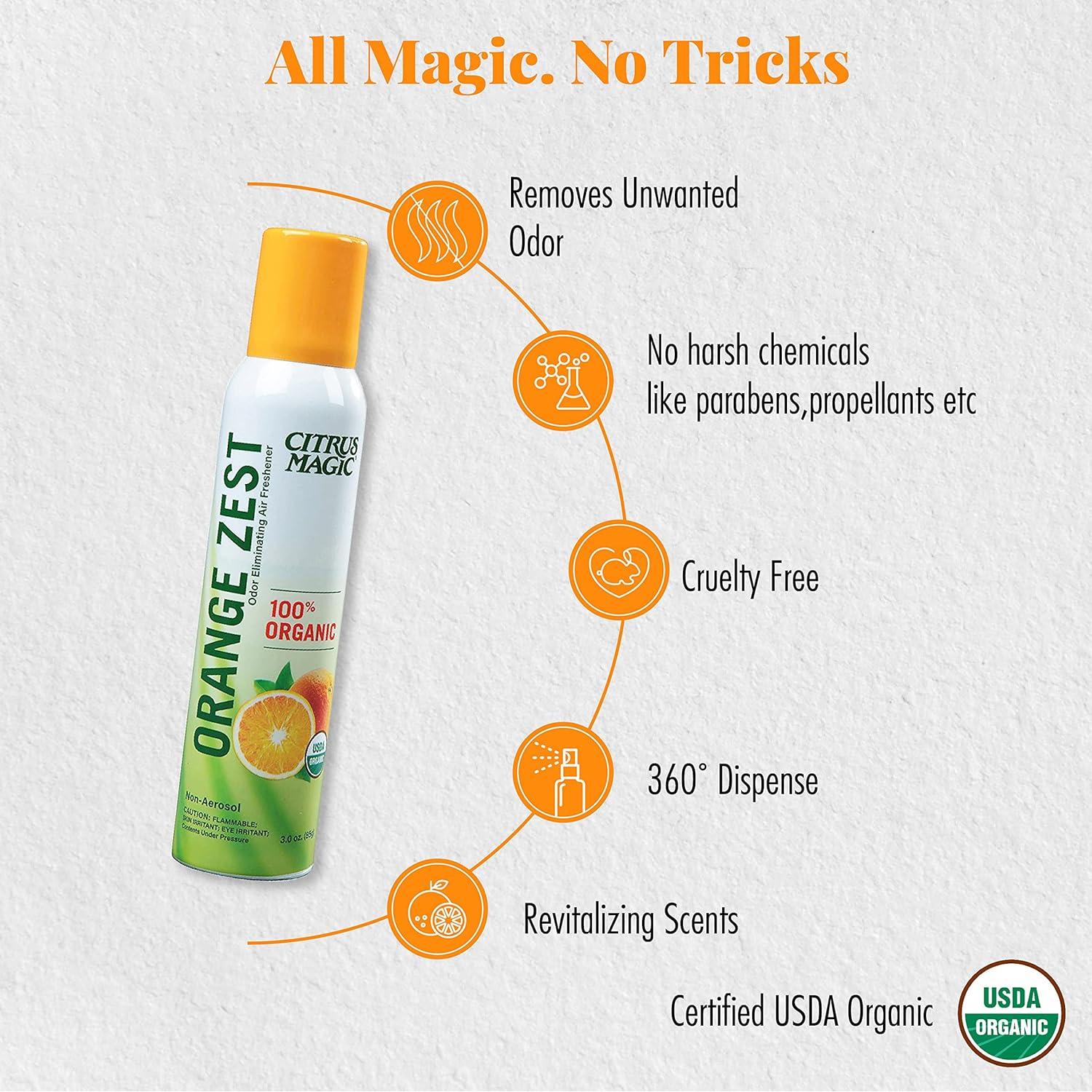 Desodorante Natural Orgánico Citrus Magic Naranja 3x85g