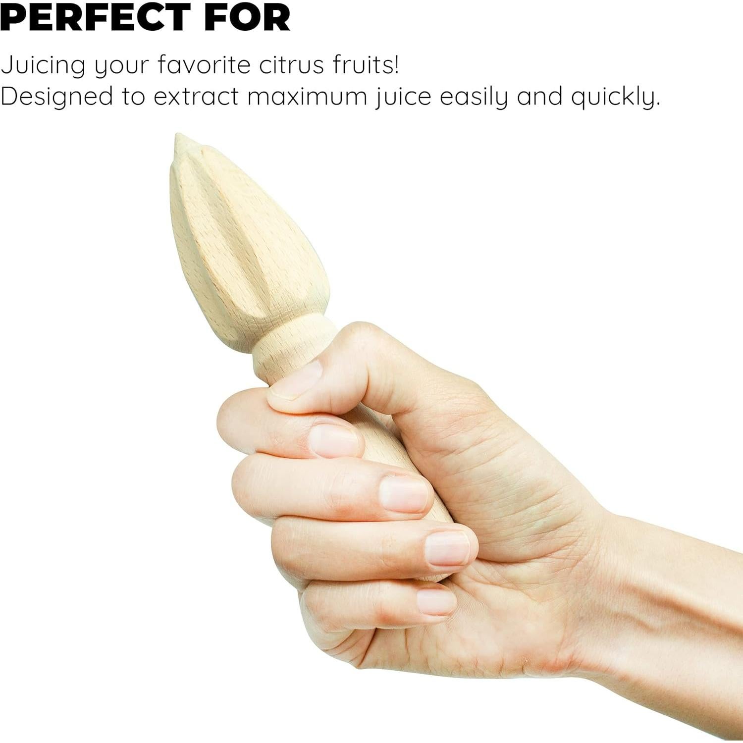 Exprimidor de Cítricos Manual Culinary Fresh de Madera 0.5L