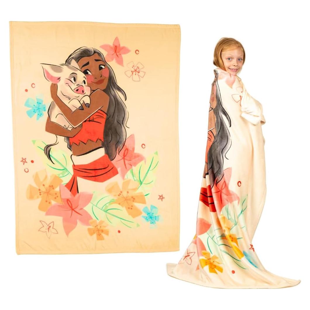 Manta Suave de Peluche Franco Moana 116x152 cm para Niños