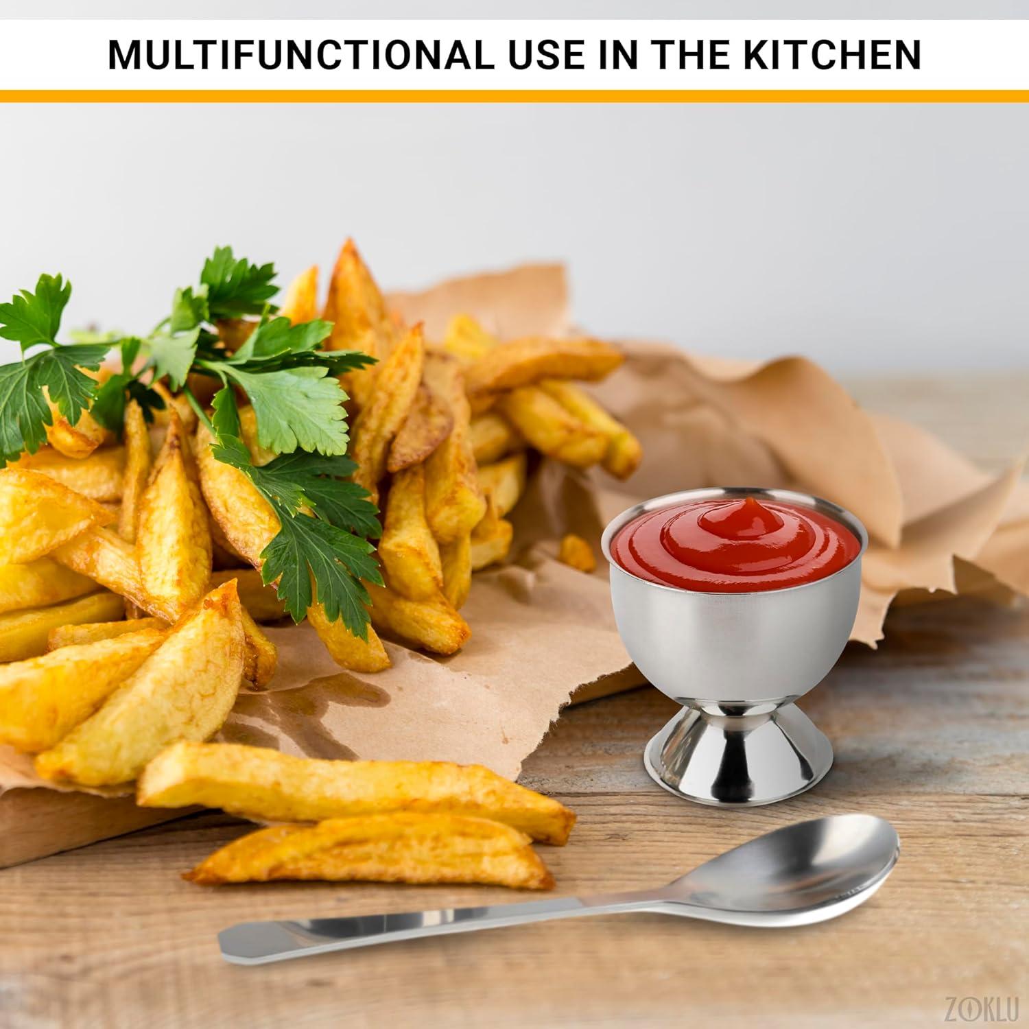 Juego de Abridores de Cáscara de Huevo ZOKLU - Acero Inoxidable