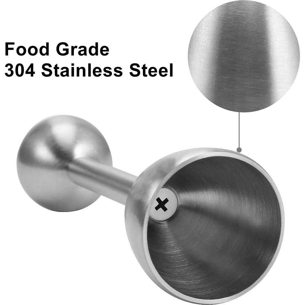 Juego de Cortadores de Huevos Xicennego 5 Piezas Acero Inoxidable