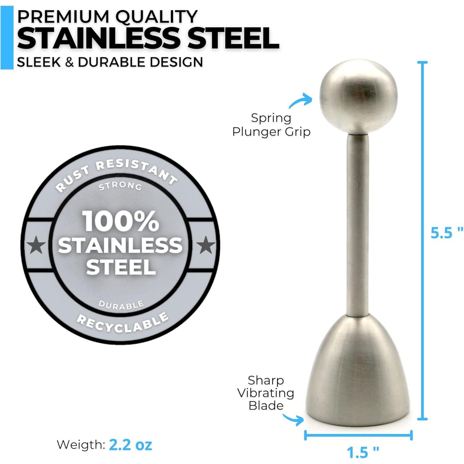 Cortador de Huevos ICO de Acero Inoxidable - Abridor Preciso