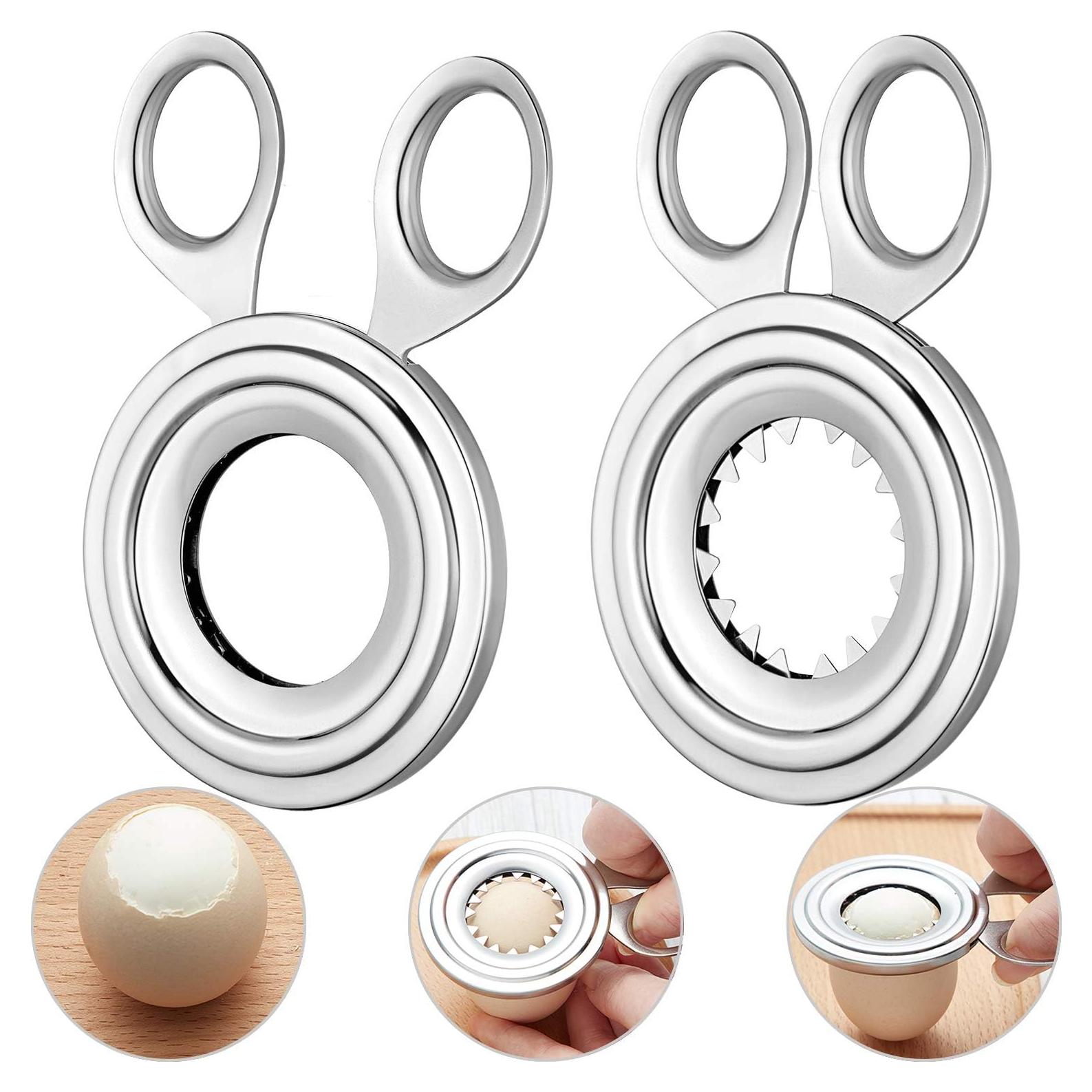 Cortador de Huevos Cocidos Boao 2 Piezas Acero Inoxidable