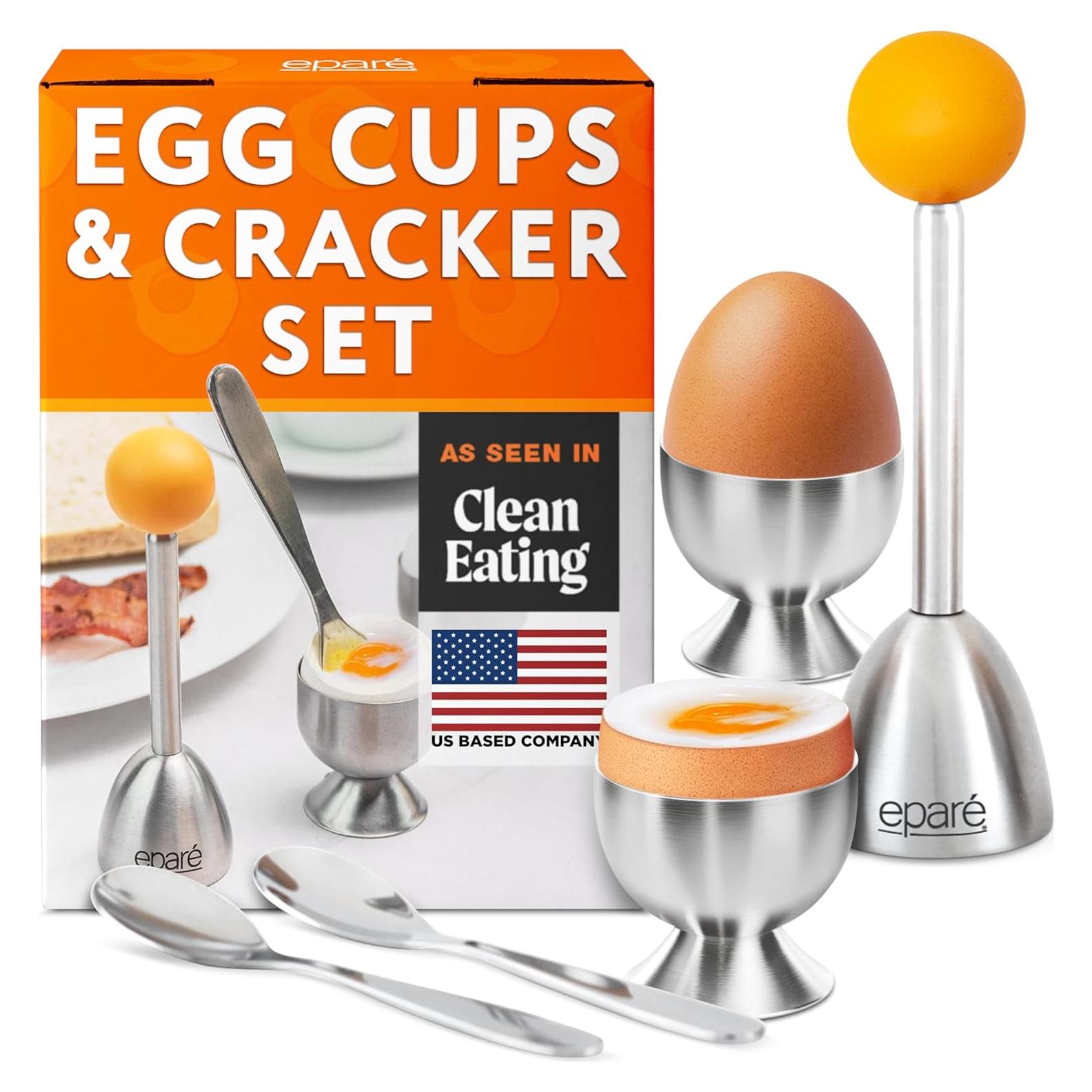 Juego de Cortadores de Huevos Eparé - Acero Inoxidable 5 Piezas