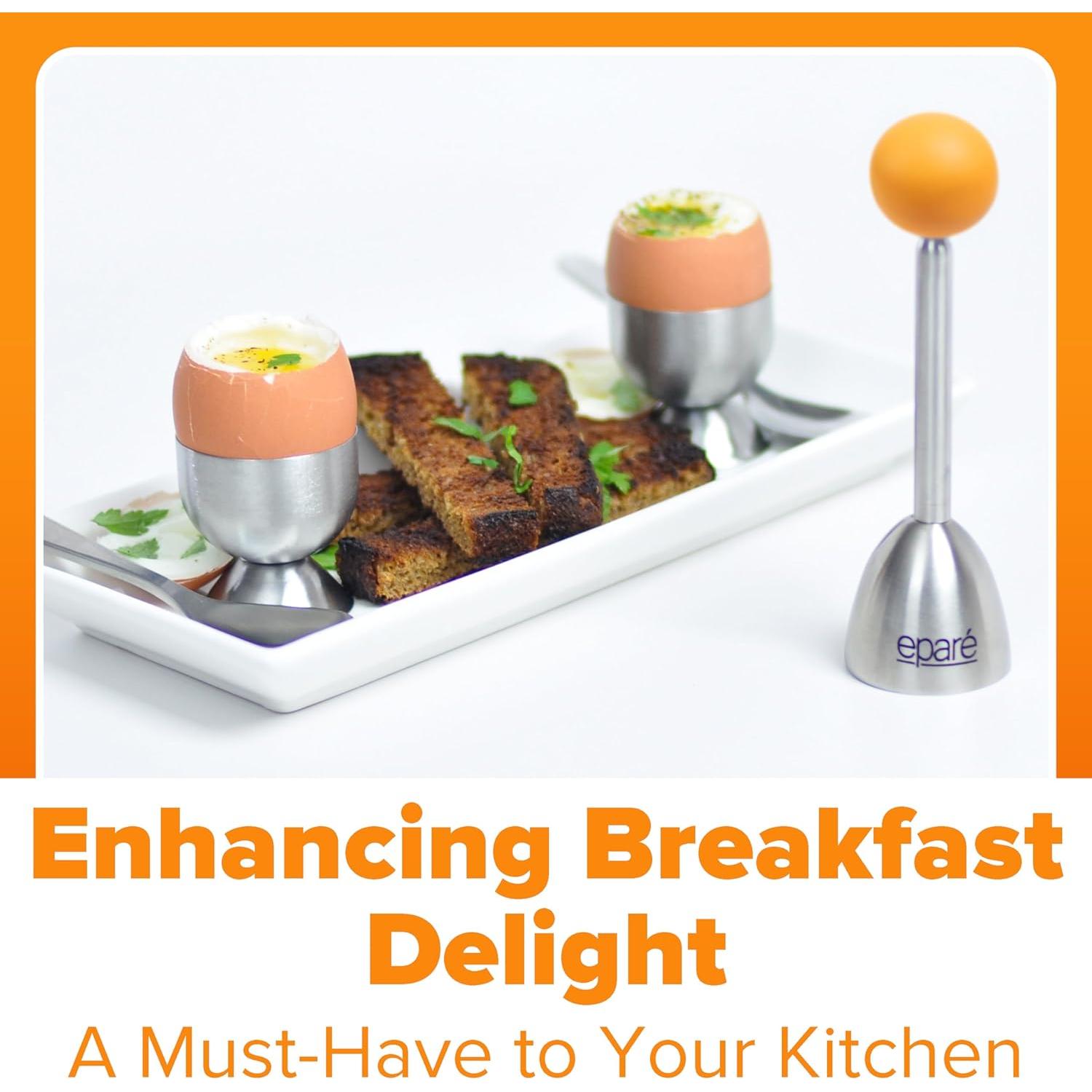 Juego de Cortadores de Huevos Eparé - Acero Inoxidable 5 Piezas