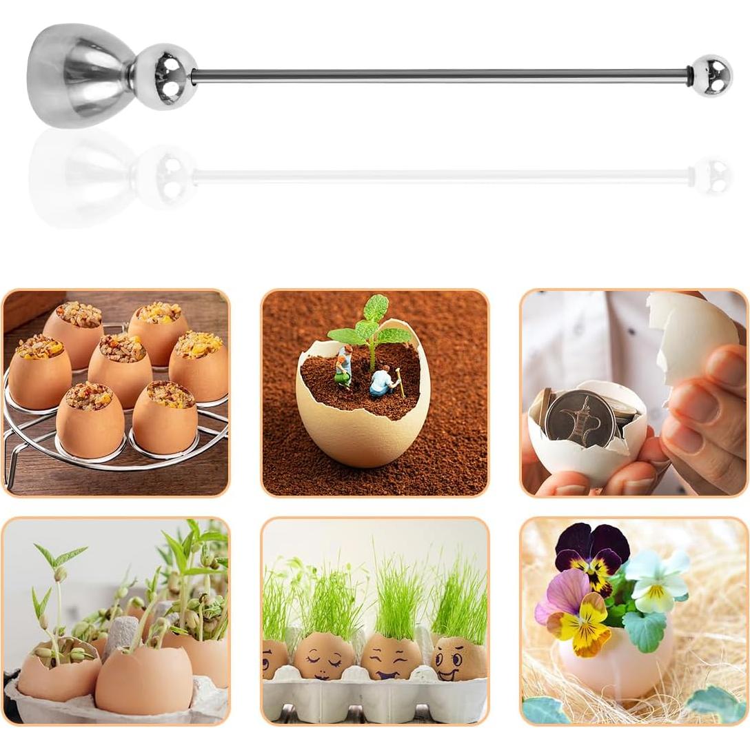Cortador de Huevos SXoonKing de Acero Inoxidable - 2 Pcs