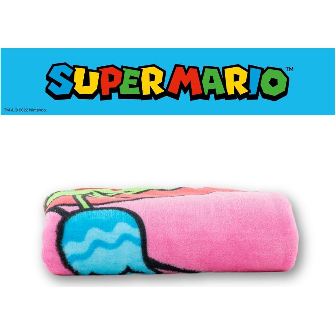 Manta Suave de Peluche Franco Princesa Peach 116x152 cm