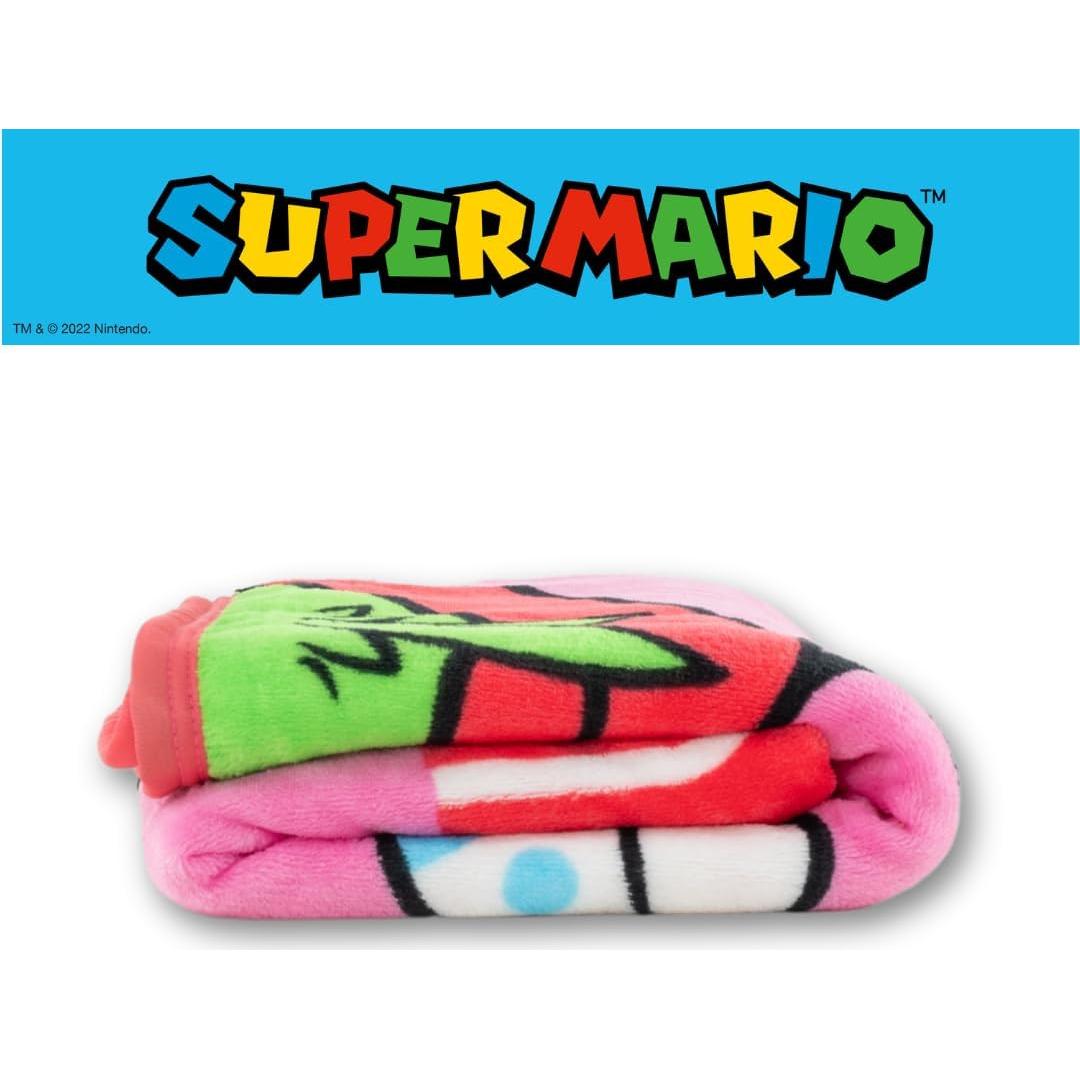 Manta Suave de Peluche Franco Princesa Peach 116x152 cm